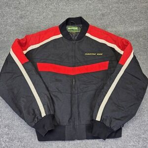 Vintage Arctic Cat Thinsulate Acrticwear Racing Jacket Black/Red Mens XL